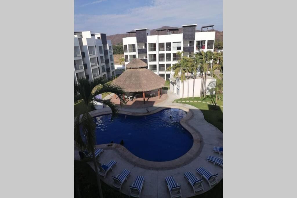 شقة Departamento De Lujo En Manzanillo, Planta Baja Frente A La Alberca المظهر الخارجي الصورة