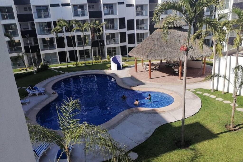 شقة Departamento De Lujo En Manzanillo, Planta Baja Frente A La Alberca المظهر الخارجي الصورة