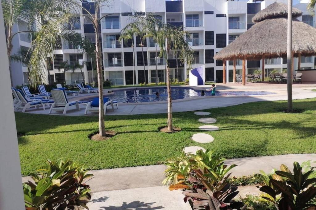 شقة Departamento De Lujo En Manzanillo, Planta Baja Frente A La Alberca المظهر الخارجي الصورة