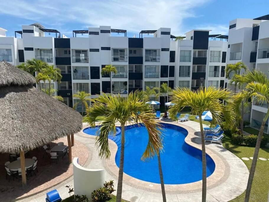 شقة Departamento De Lujo En Manzanillo, Planta Baja Frente A La Alberca المظهر الخارجي الصورة