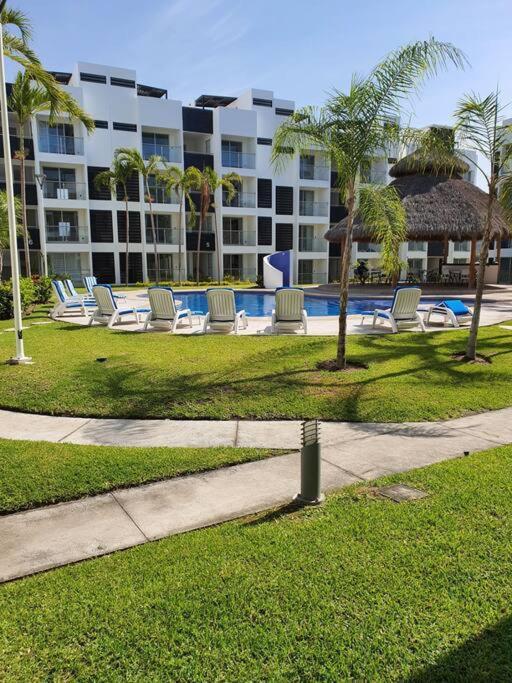 شقة Departamento De Lujo En Manzanillo, Planta Baja Frente A La Alberca المظهر الخارجي الصورة